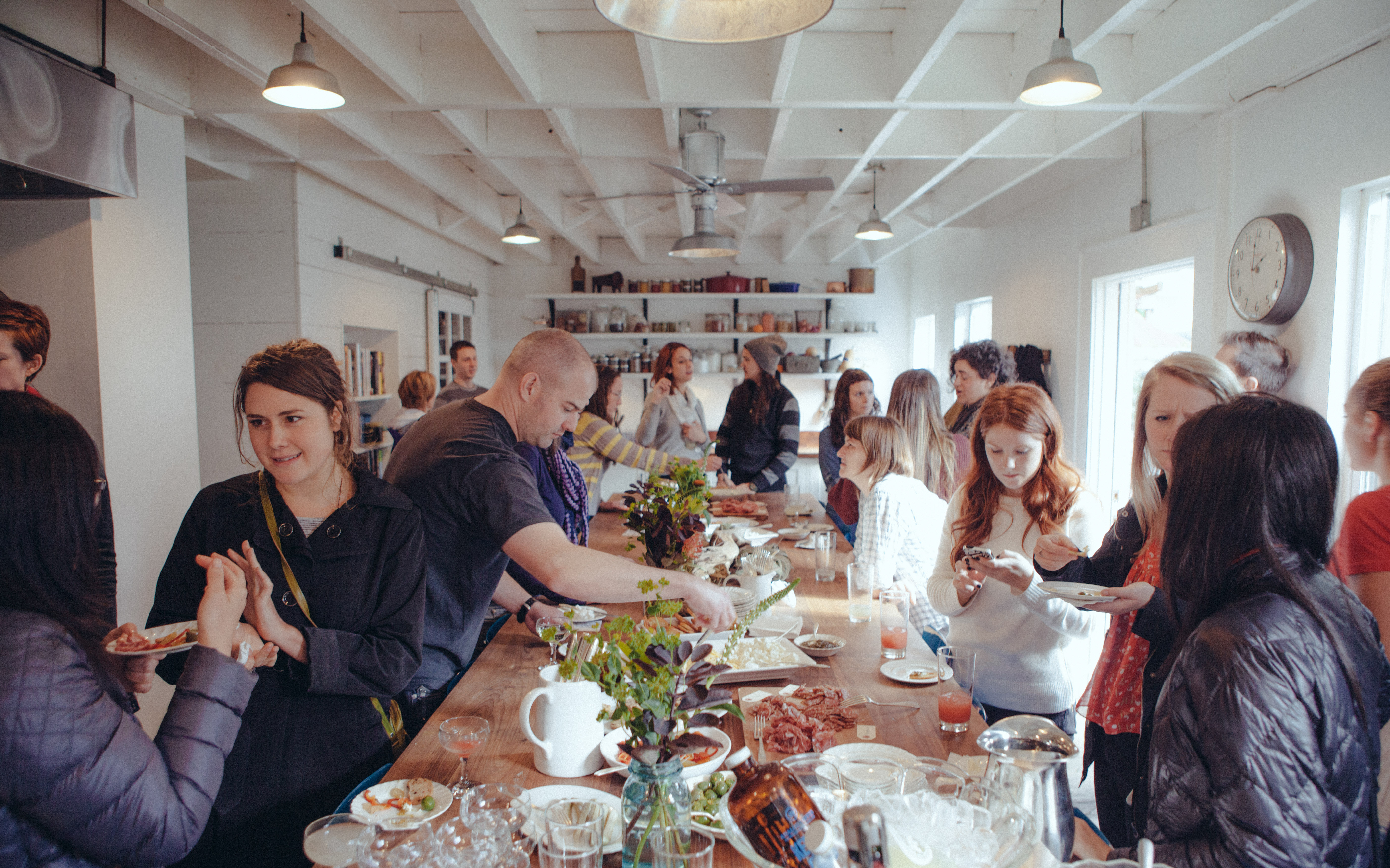 Pantry provides space around table for people of all backgrounds